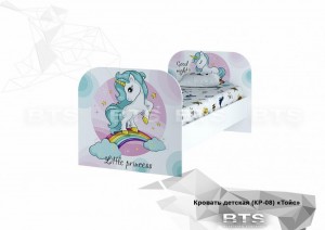 ТОЙС КРОВАТЬ КР-08 единорог 80х180 (И)